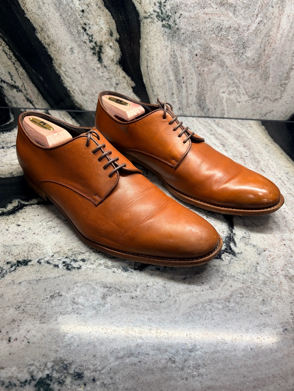 To Boot New York Adam Derrick Cognac Leather Derby Shoes Men’s 11.5 Italy